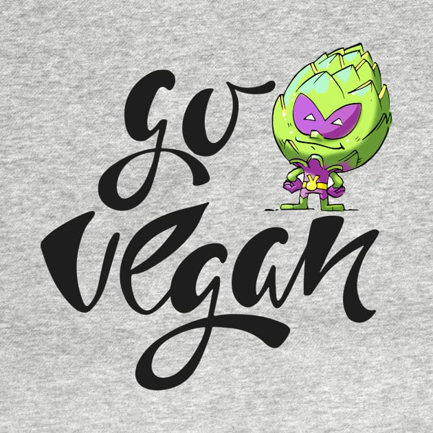 Foodietoon / Veggie Superheroes / Artichoke Alien / Go Vegan by ProjectX23